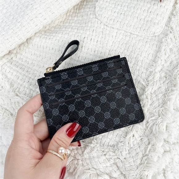 ⚠️Clearance Black Patterned Zipper Cardholder / Wallet - Picture 3 of 4